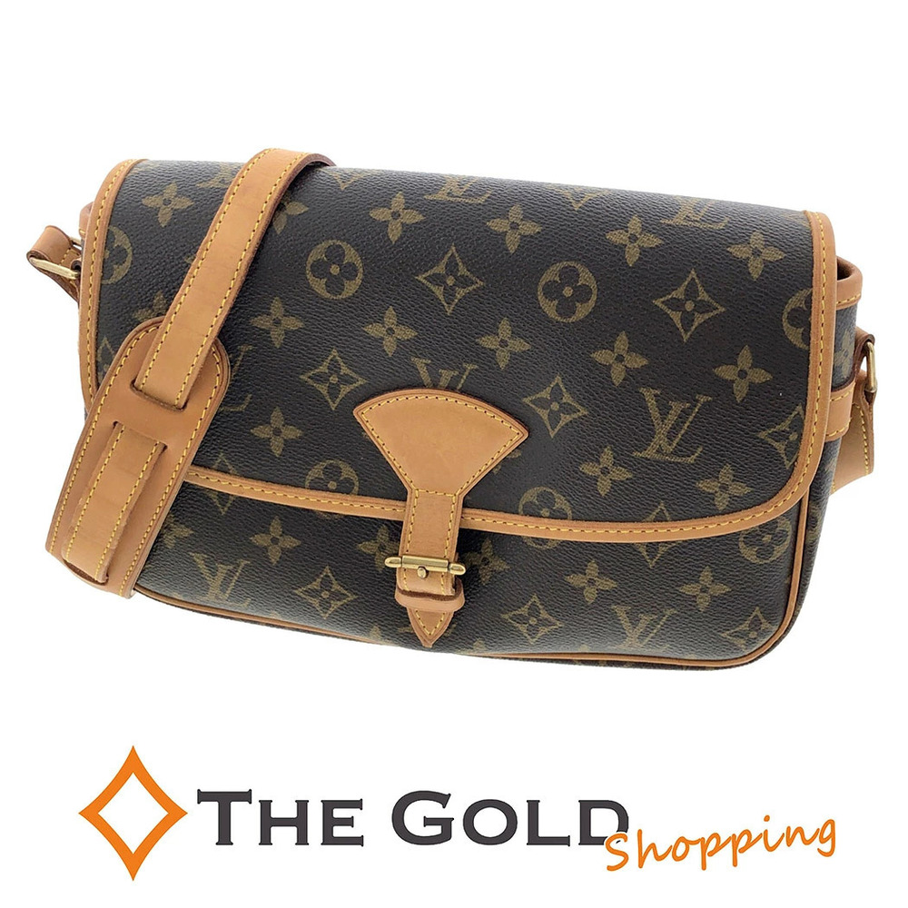 Louis Vuitton Sologne Monogram Canvas Shoulder Bag Brown